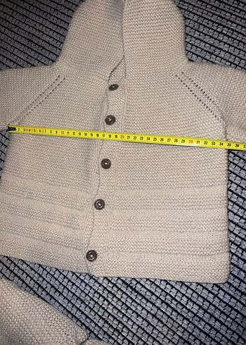 Bebek Erkek Örgü Kapüşonlu Takım - Görsel 5