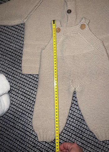 Bebek Erkek Örgü Kapüşonlu Takım - Görsel 2