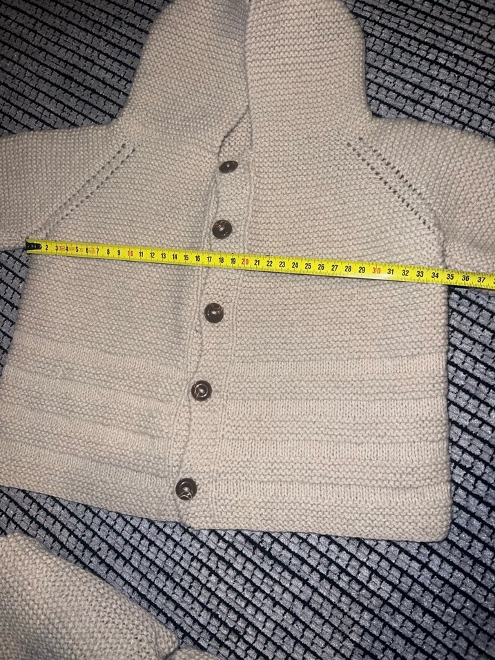 Bebek Erkek Örgü Kapüşonlu Takım - Görsel 5