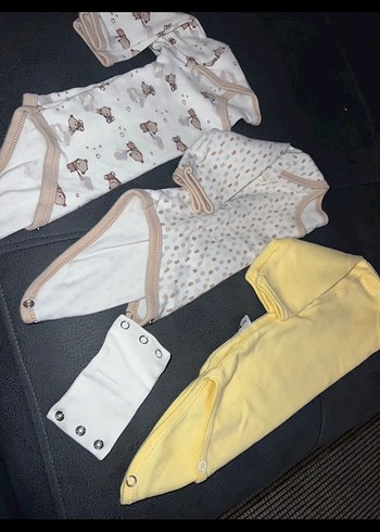 3 lü Uzun Kollu Bebek Body - Görsel 3