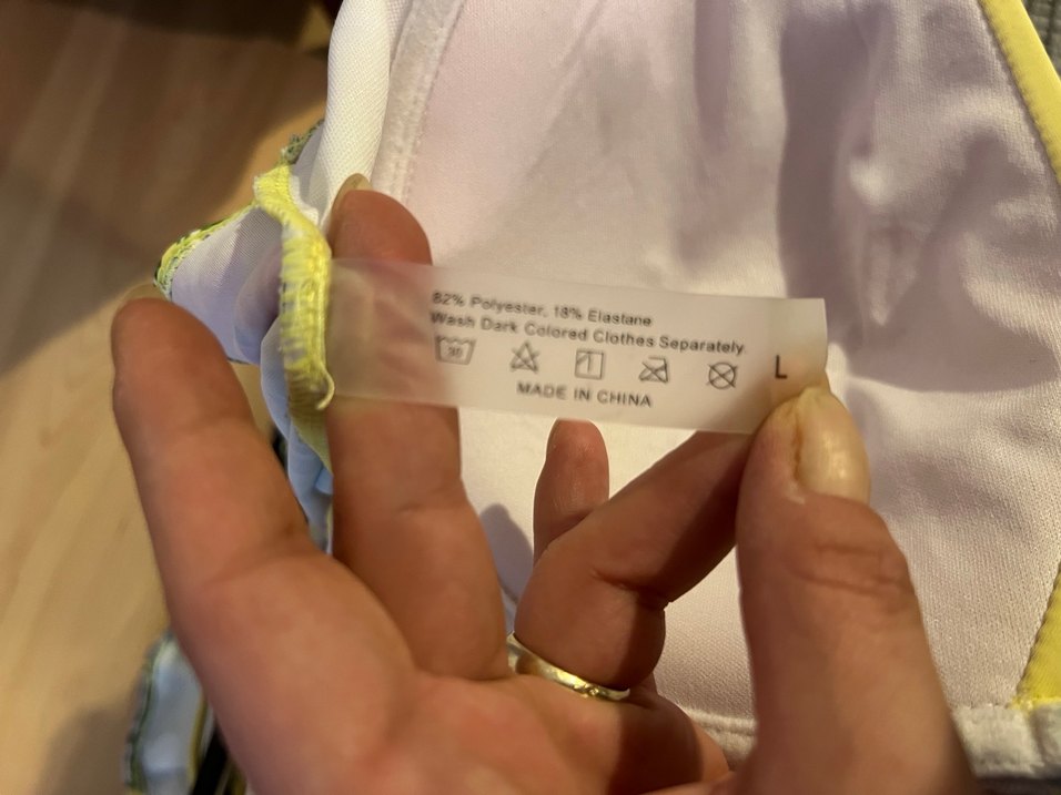 Çiçek Desenli Sarı Drapeli Mayo - Görsel 5