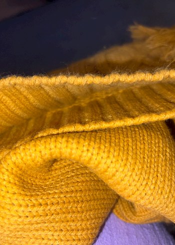 Bohem Tarz Sarı Kadın Kazak - Görsel 6