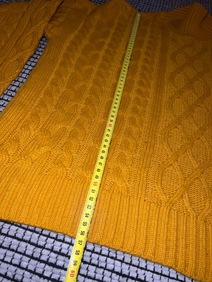 Bohem Tarz Sarı Kadın Kazak - Görsel 2