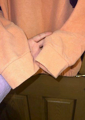 Renkli Desenli Yarım Fermuarlı Polar - Görsel 7