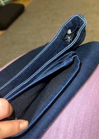 Düğmeli Lacivert Kadın Jean - Görsel 10