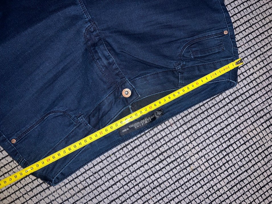 Düğmeli Lacivert Kadın Jean - Görsel 3