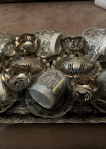 Gümüş Osmanlı Kahve Fincanı Seti - Görsel 12