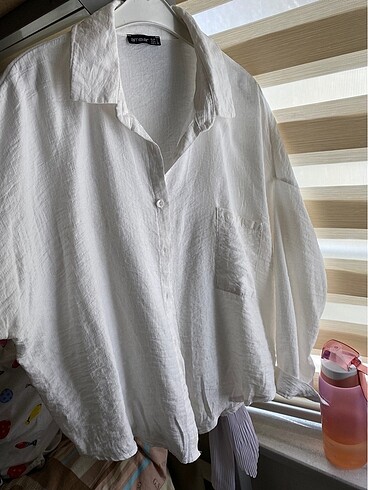 beyaz bodrum kumaş gömlek