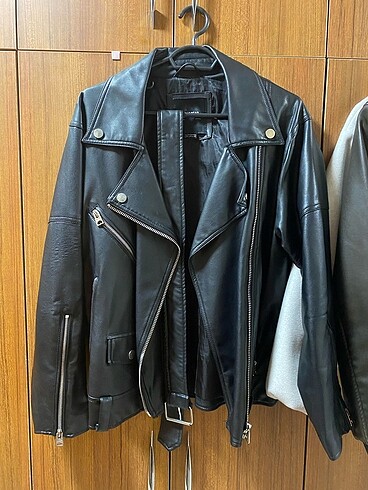 kadın deri biker ceket