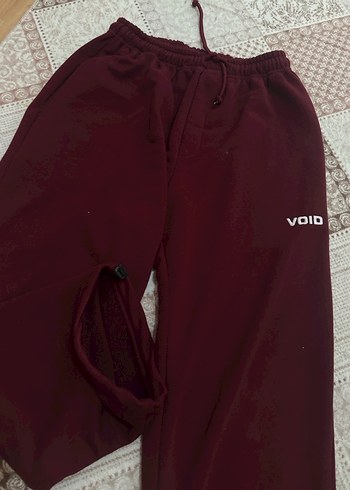 Bordo Rahat Kesim Kadın Eşofman Altı - Görsel 3