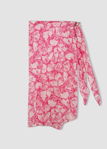 Ayje x Defacto Pembe Desenli Plaj Eteği - Görsel 2