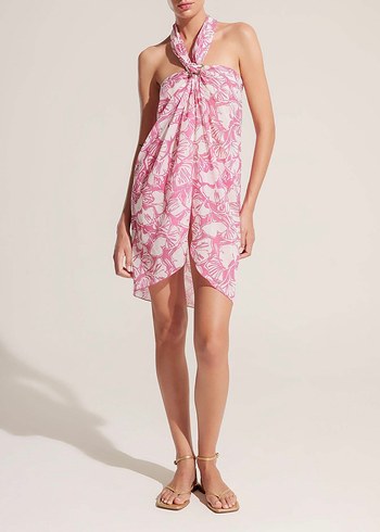 Ayje x Defacto Pembe Desenli Plaj Eteği - Görsel 4