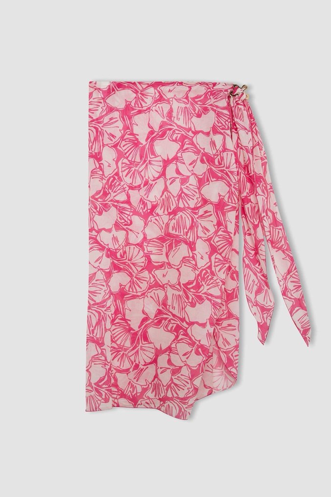 Ayje x Defacto Pembe Desenli Plaj Eteği - Görsel 2