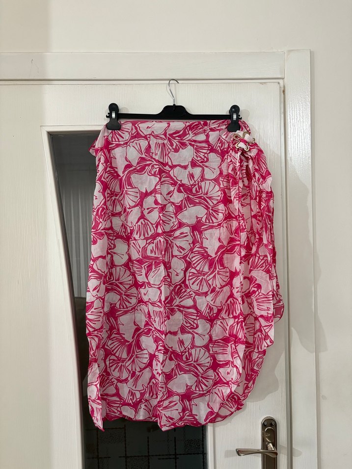 Ayje x Defacto Pembe Desenli Plaj Eteği - Görsel 5