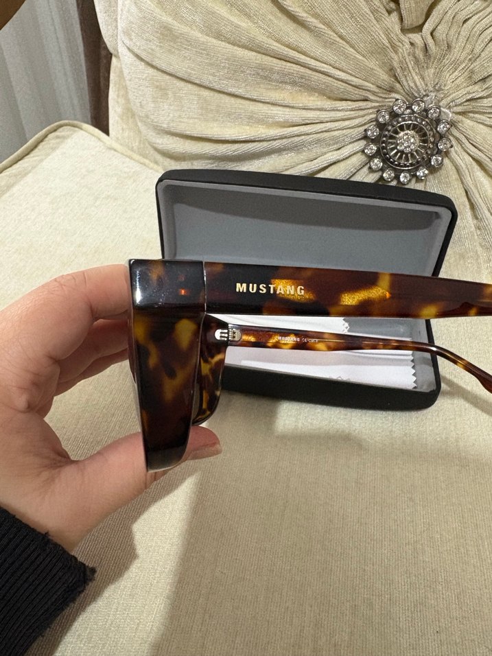 Mustang Leopar Desenli Güneş Gözlüğü - Görsel 5