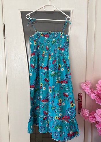 LC Waikiki Lc Waikiki askılı çiçekli elbise