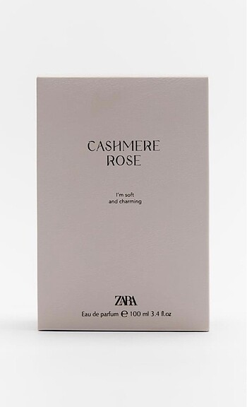 Zara cashmere rose parfüm edp 100 ml