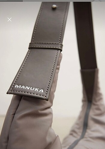  Beden Manuka çapraz tote bag gri büyük çanta
