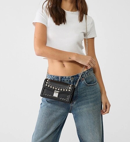 Beden Stradivarius zımbalı askılı çanta