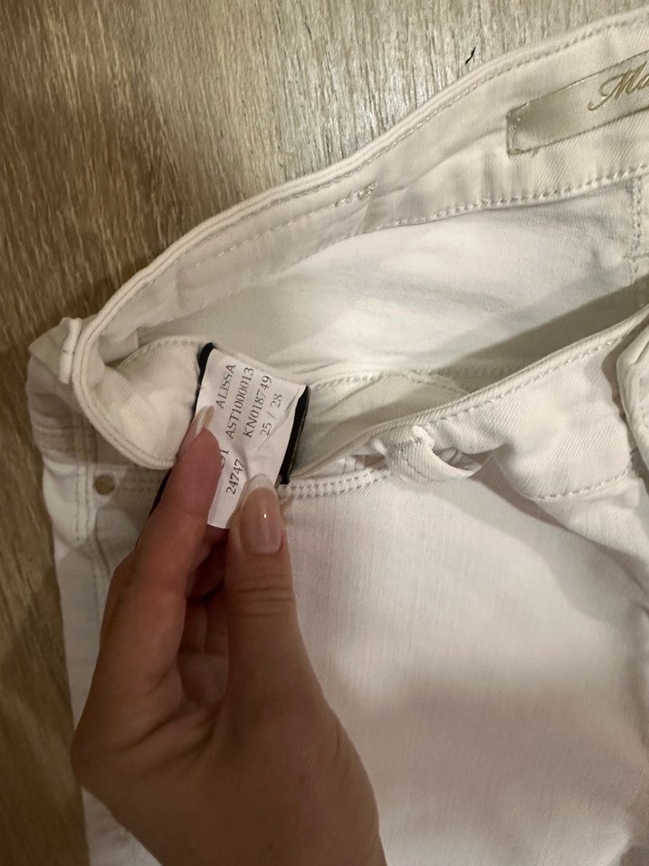 Beyaz jean - Görsel 4