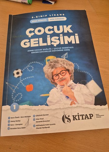 2. Sınıf Çocuk Gelişimi Kitabı güz dönemi