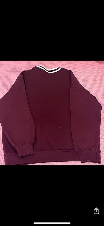 s Beden bordo Renk Kadın bordo sweat
