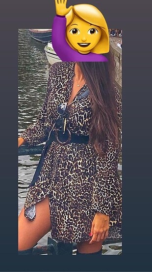 #zara leopar elbise