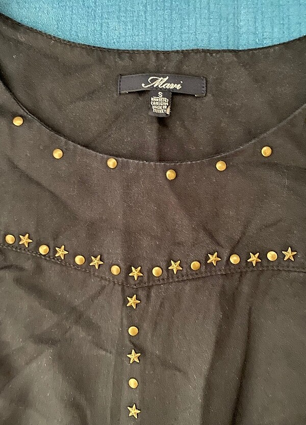 #mavi jeans elbise - Görsel 3