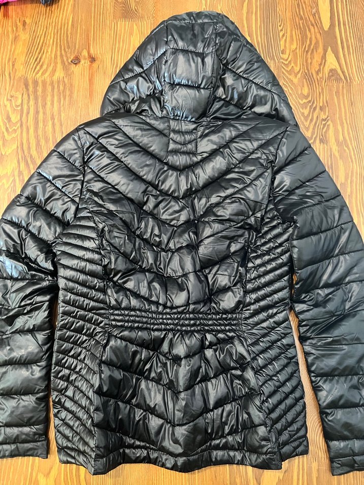 KOTON Kapüşonlu Siyah Kadın Mont/yağmurluk - Görsel 4