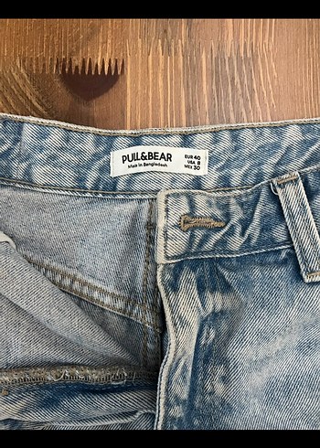PULL AND BEAR Mini Denim Şort Loose Fit - Görsel 2