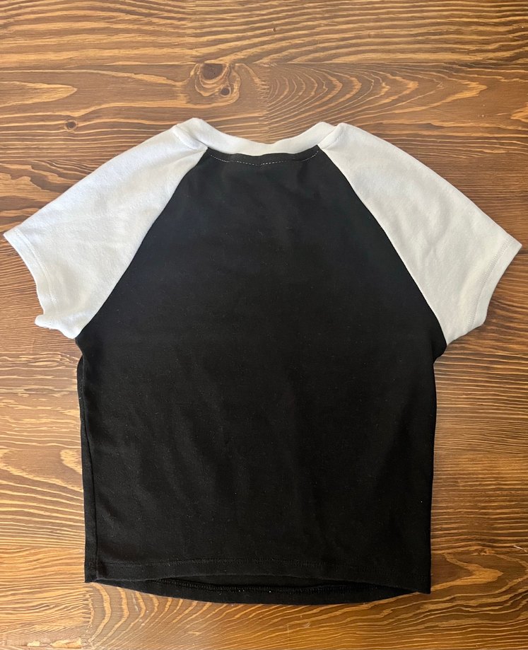 BERSHKA Siyah Rock Punk Baskılı Tişört - Görsel 3