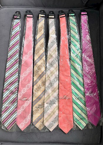 Pembe Dalga Desenli Kravat - Görsel 3