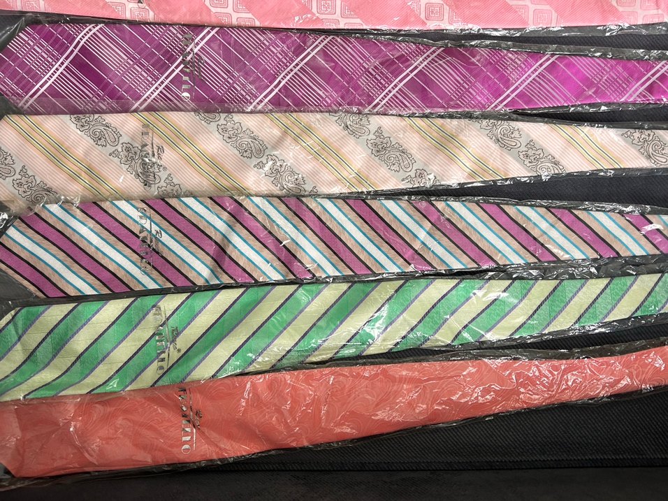 Bej Tonlarda Pastel Desenli Kravat - Görsel 2