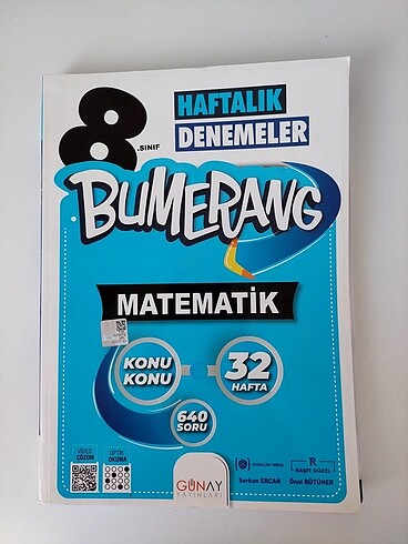 8. Sınıf Bumerang Matematik Deneme