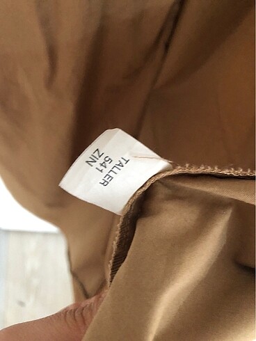 m Beden camel Renk ZARA TRENÇKOT