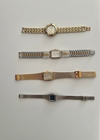 Kadın Vintage Kemerli Altın Saat