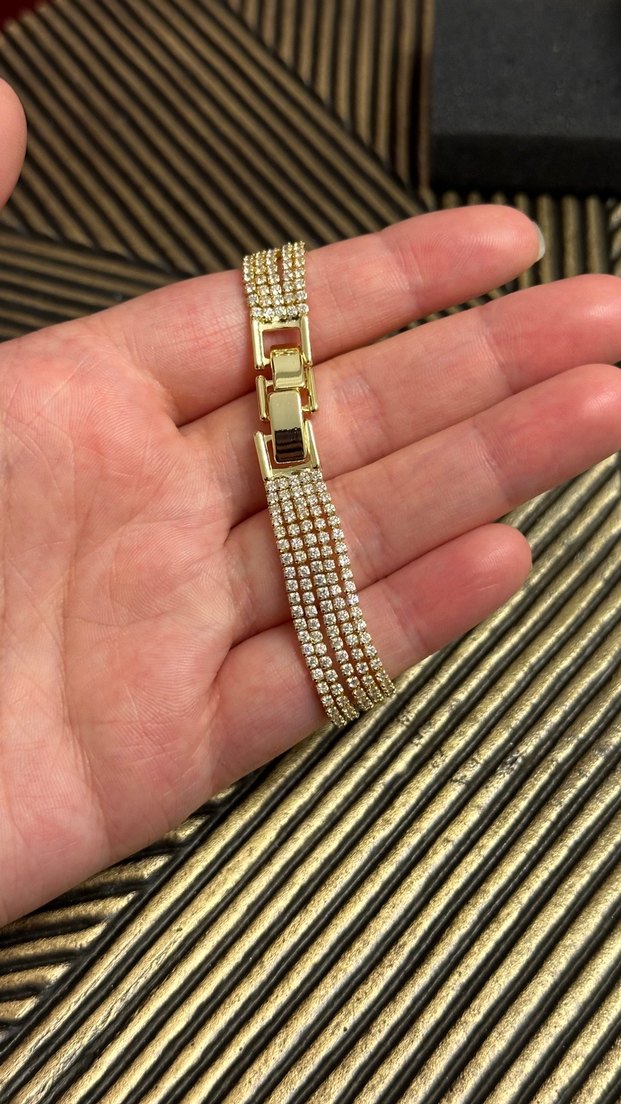 Çoklu Altın Kadın Bileklik - Görsel 2