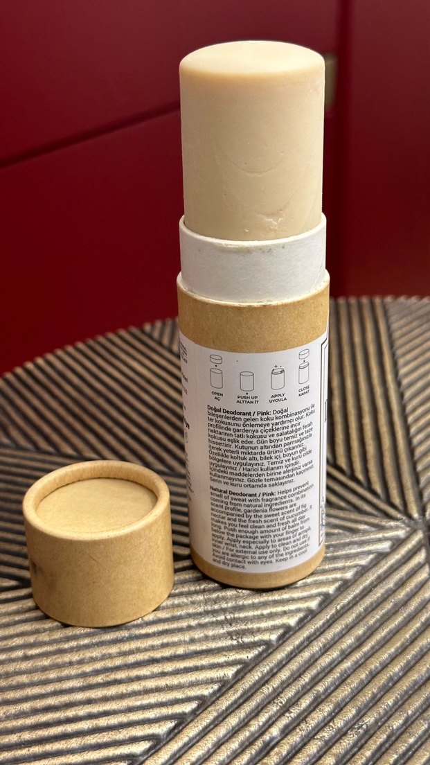 %100 Doğal Vegan Deodorant Stick Pink N64 - Görsel 4
