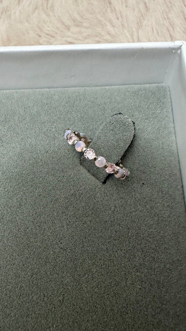 Pembe Taşlı  Kadın Yüzük - Görsel 2