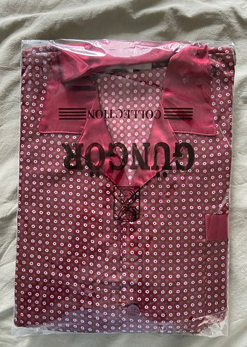 ERKEK Saten Bordo Uzun Kollu Pijama Takımı - Görsel 9