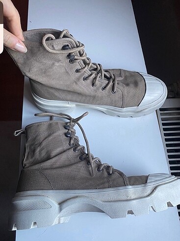 39,5 Beden camel Renk H&M Gabardin Bot