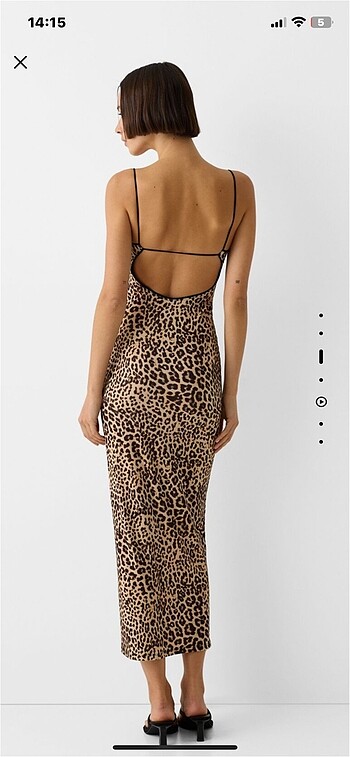 Bershka bershka leopar elbise