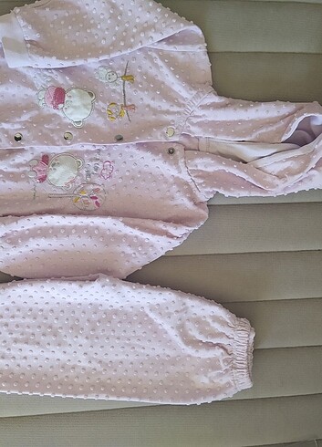 bebek ceket pantolon pijama takımı