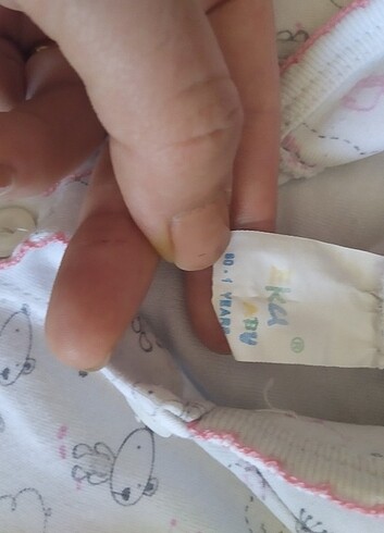 9-12 Ay Beden bebek alt üst pijama takımı