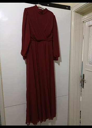 44 Beden bordo Renk Bordo Abiye