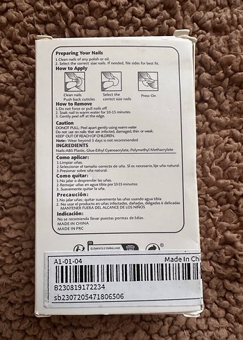 Bordo Örümcek Desenli Takma Tırnak - Görsel 3