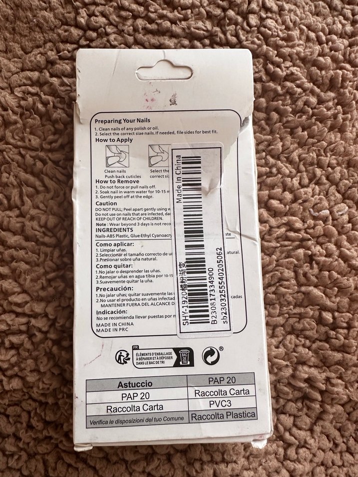 Bej Pastel Takma Tırnak Seti - Görsel 3