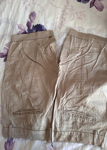 Turist Bej Kadın Bermuda Şort Rahat Kesim - Görsel 3