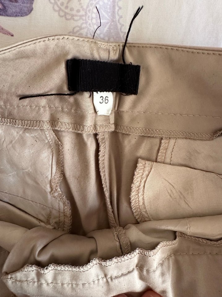 Turist Bej Kadın Bermuda Şort Rahat Kesim - Görsel 2