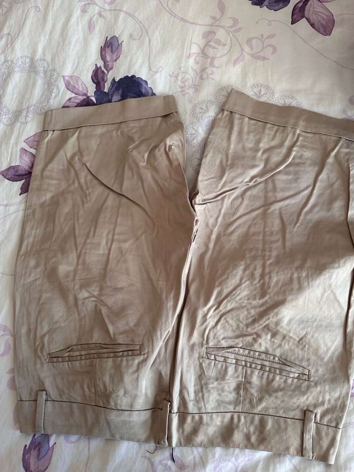 Turist Bej Kadın Bermuda Şort Rahat Kesim - Görsel 3